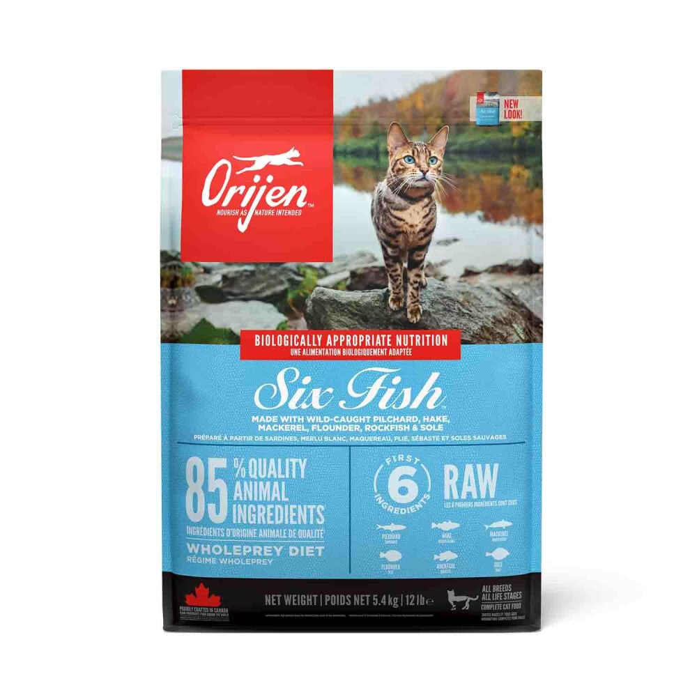 Orijen Cat Six Fish Tahılsız 6 Balıklı Yetişkin Kedi Maması 5.4 KG | SRC: Barcode: 064992281540